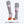 Grey and pink knee high socks with orange heat zones under the toes