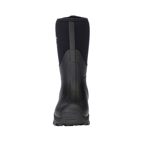 Back view of a black Dryshod waterproof rubber boot