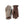 Hestra brown leather and beige knit gloves
