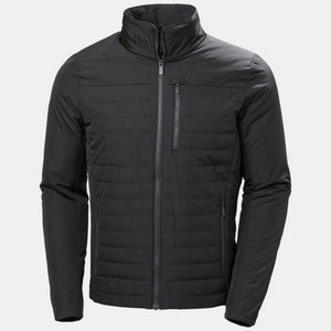 Helly Hansen black quilted zip up jacket with chest and side pockets