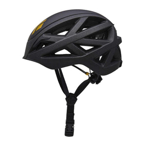 Black Diamond black climbing helmet with side ventilation