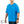 Man wearing a blue short sleeve crew neck athletic shirt