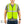 Mobile Cooling high visibility yellow safety vest with reflective strips on a model