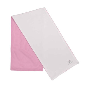 Mobile Cooling pink and white rectangular cooling towel