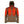 Mobile Warming brown hooded jacket with glowing red heating elements on chest and sleeves