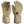 Mobile Warming tan leather heated gloves with wrist adjustment straps and power button