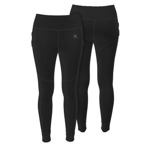 Mobile Warming black leggings with high waistband and side pockets