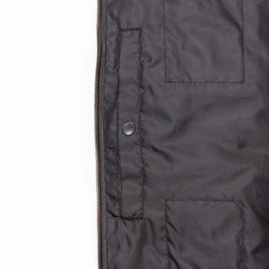 Mobile Warming jacket interior pocket with snap button closure