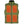 Mobile Warming olive green heated vest with four glowing red heating element zones