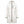 Off white quilted long hooded jacket with black zipper details and chest pocket