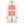 White hooded heated jacket with four glowing orange heating element zones on the chest and waist