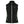 Mobile Warming black fleece vest with white front zipper and two zippered side pockets