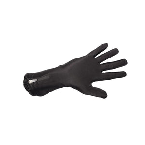 Fired Up X black athletic glove with a zippered wrist closure