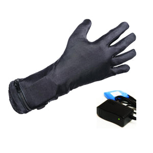 Fired Up X black heated glove with battery pack and charger