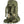 FjallRaven Kajka 35 hiking backpack in green showing the back panel and wooden frame