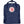 Navy blue Fjallraven Kanken backpack with front pocket and circular logo