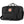 Black FjallRaven Kanken duffel bag with top handles and shoulder strap