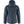Back view of a dark blue FjallRaven hooded down jacket