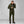 Man wearing olive green FjallRaven hooded fleece jacket and matching trousers with brown hiking boots