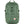 Fjallraven green backpack with front bungee cord system and logo patch