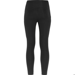 Back view of black FjallRaven leggings with high waistband