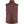 Back view of a dark red FjallRaven quilted vest with a high collar