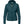 FjallRaven dark teal hooded insulated jacket with front zip and chest pocket