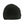 Glovii black ribbed knit beanie