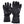 FNDN black heated winter gloves with leather palms and adjustable wrist straps