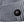 Grey ribbed knit fabric with a circular FNDN brand logo patch