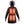 Black heated parka with faux fur hood and glowing red heating elements on chest and gloves