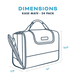 Kanga Coolers Malibu Kase Mate Standard 24 Pack Cooler - White/Navy
