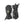 Hestra black winter gloves with adjustable wrist straps and drawstring cuffs