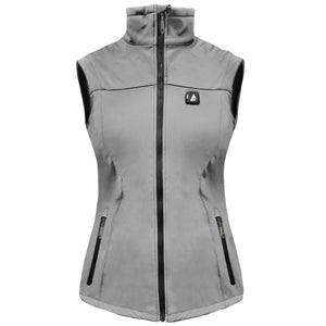 ActionHeat grey sleeveless heated vest with front zipper and side pockets