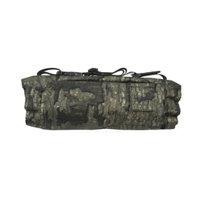 Cylindrical camouflage hunting hand warmer muff with adjustable black straps