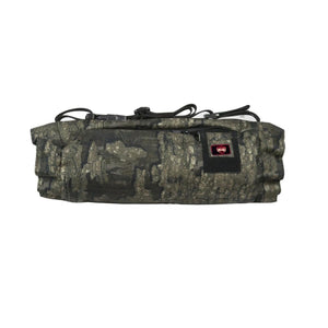 G Outdoors camo hand warmer muff with adjustable strap and zippered pocket