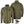 ActionHeat olive green fleece jacket with front and back view and included power bank and charging cable