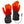 Gerbing black heated gloves with visible glowing orange heating elements