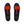 Pair of Glovii black heated insoles with red heating element graphic