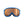 POC blue ski goggles with orange reflective lens