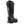 Korkers black waterproof rubber boot with rear adjustable strap and omnitrax sole system