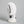 White Swany leather mitten with black zipper and wrist strap