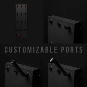 GearDryer wall mounted unit showing customizable air ports and attachments