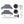 Flat lay of metal brackets wheels axle and hardware kit for assembly