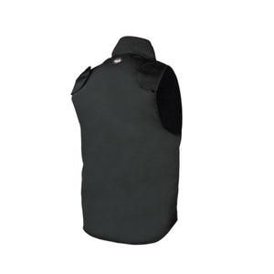 Back view of a black Gears Canada heated vest