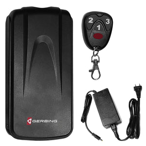Gerbing battery pack with remote control and wall charger