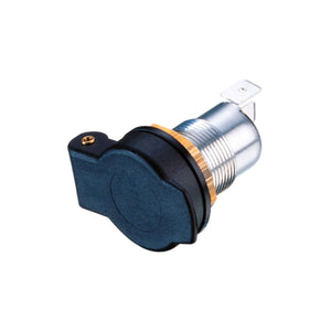 Gerbing panel mount power socket with black protective cover