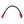 Gerbing black extension cable with red connectors