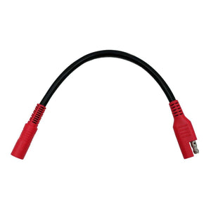 Gerbing black extension cable with red connectors