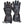 Gerbing black leather heated motorcycle gloves with red stitching and carbon fiber knuckle protection